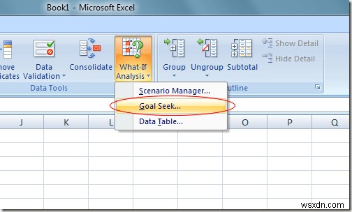 Excel의 가상 분석 목표 찾기 도구 사용