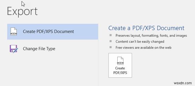 Microsoft Office에서 PDF 문서를 만드는 방법 