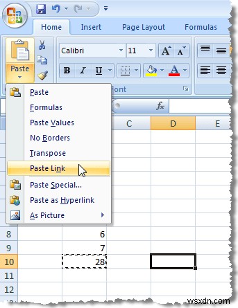 Excel에서 수식을 복사할 때 셀 참조 유지