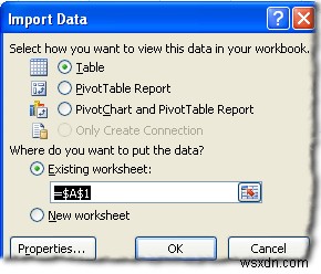 MySQL에 Excel 연결