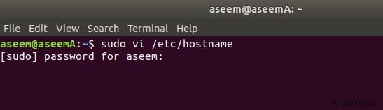 Ubuntu에서 호스트 이름 찾기 및 변경 