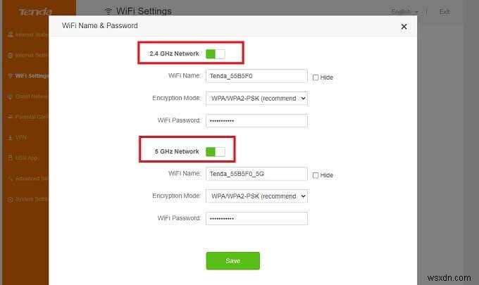 2.4GHz 또는 5GHz Wi-Fi 대역에만 연결하는 방법(전환 방지) 