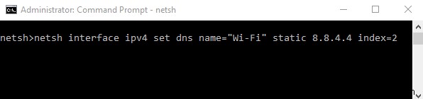 명령 프롬프트를 사용하여 IP 주소 및 DNS 서버 변경