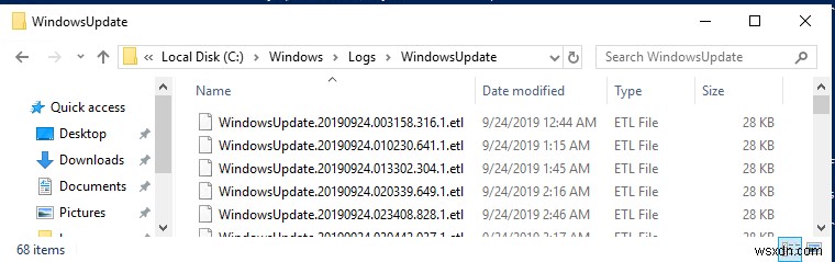 Windows 10/Windows Server 2016에서 WindowsUpdate.log를 보고 구문 분석하는 방법은 무엇입니까? 