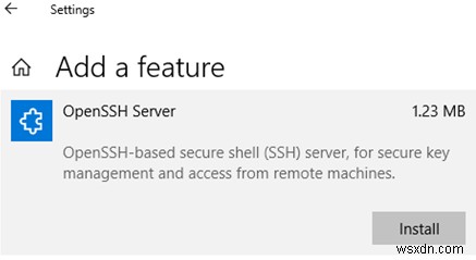 내장 OpenSSH 서버를 사용하여 SSH를 통해 Windows 연결 