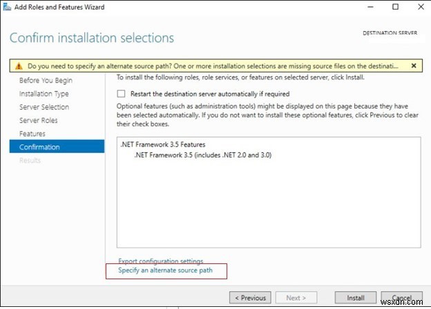 Windows Server 및 Windows 10에 .NET Framework 3.5를 설치하는 방법은 무엇입니까? 