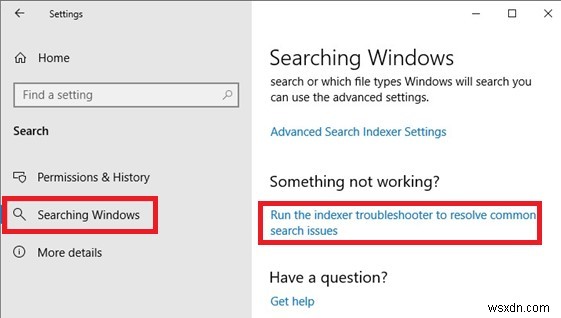 Windows 10에서 시작 메뉴 및 작업 표시줄 검색이 작동하지 않음 