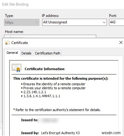 IIS 웹 서버/RDS에 무료 Let s Encrypt TLS/SSL 인증서 설치 