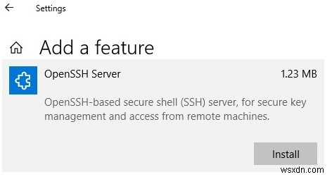 OpenSSH를 사용하여 Windows에 SFTP(SSH FTP) 서버 설치 