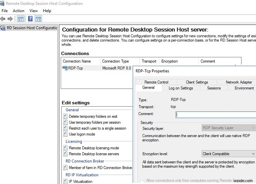 Windows Server 2016 RDS 호스트에서 TSADMIN.msc 및 TSCONFIG.msc 스냅인 사용 