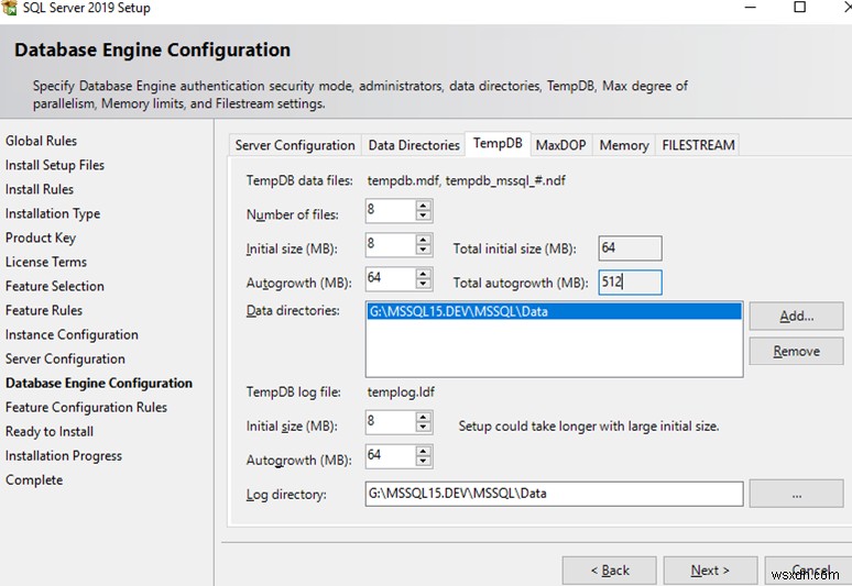 MS SQL Server 2019 설치 가이드:기본 설정 및 권장 사항 