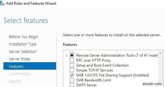 Windows 10/Server 2016에서 SMB v 1.0을 비활성화/활성화하는 방법은 무엇입니까? 