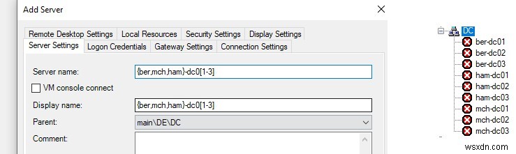 Windows에서 RDCMan(원격 데스크톱 연결 관리자) 사용 