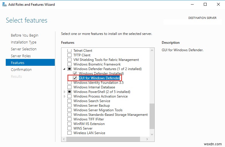 Windows Server 2019 및 2016에서 Windows Defender 바이러스 백신 사용 