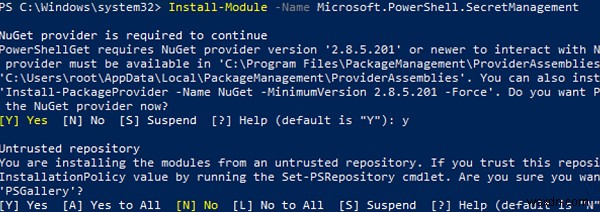 PowerShell SecretManagement 모듈:자격 증명 및 비밀을 안전하게 관리 