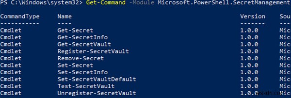 PowerShell SecretManagement 모듈:자격 증명 및 비밀을 안전하게 관리 