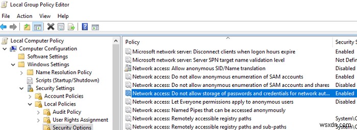 Windows 자격 증명 관리자를 사용하여 저장된 암호 관리 