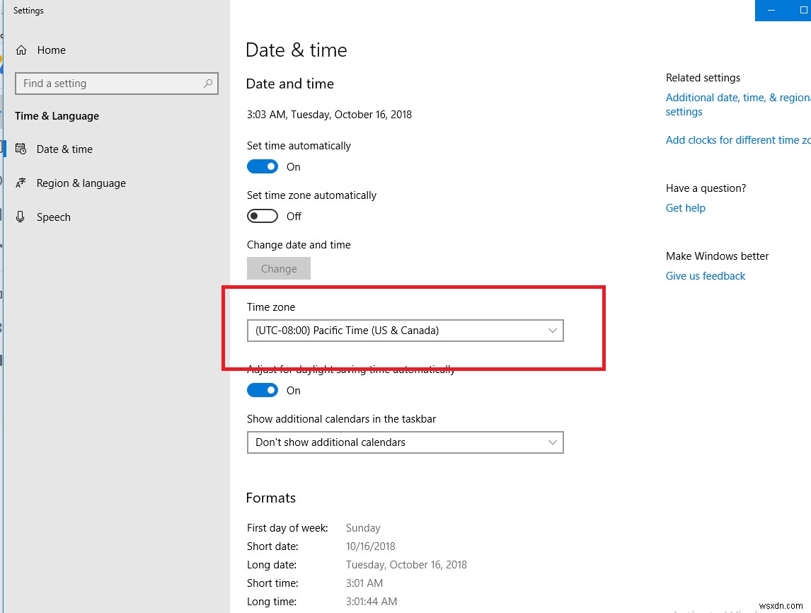 CMD, PowerShell 및 GPO를 통해 Windows에서 표준 시간대 설정 변경 