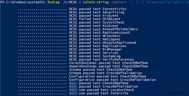 Active Directory 도메인 컨트롤러 상태 및 복제 확인 