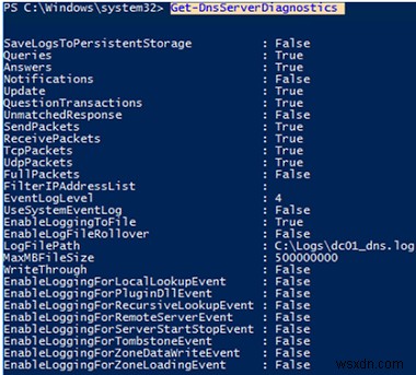 Windows Server에서 DNS 쿼리 로깅 및 구문 분석 로그 파일을 활성화하는 방법은 무엇입니까? 