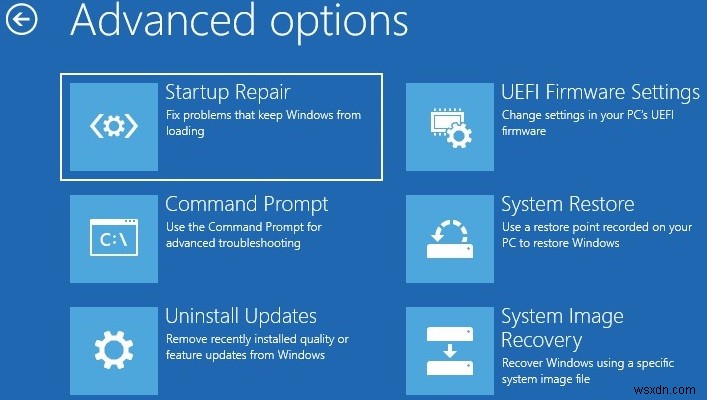 수정:업데이트 설치 후 Windows가 부팅(시작)되지 않음 