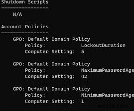 GPResult 명령을 사용하여 적용된 GPO 및 RSoP 데이터 확인 