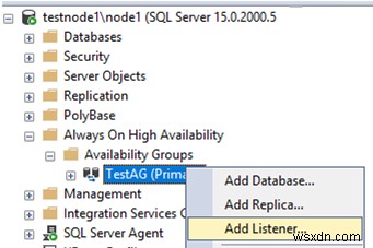 SQL Server에서 Always-On 고가용성 그룹 구성 