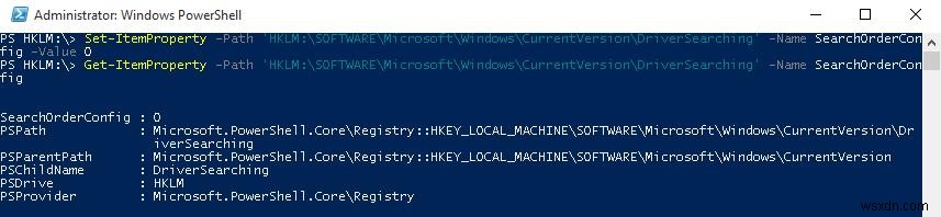 PowerShell:레지스트리 키 또는 매개변수 가져오기, 수정, 생성 및 제거 