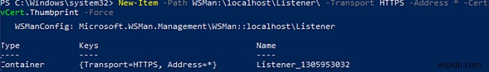 HTTPS를 통한 PowerShell Remoting(WinRM) 구성 