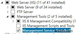 Windows Server 2016/2012 R2의 원격 IIS 관리 