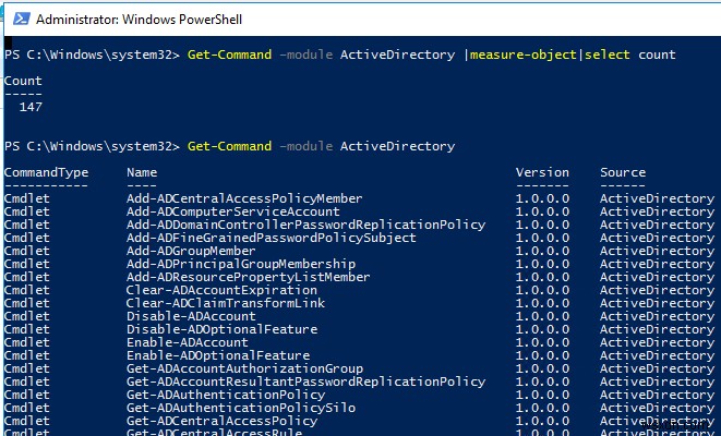 PowerShell Active Directory 모듈을 설치하고 사용하는 방법은 무엇입니까? 