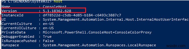 설치된 PowerShell 버전을 확인하는 방법은 무엇입니까? 