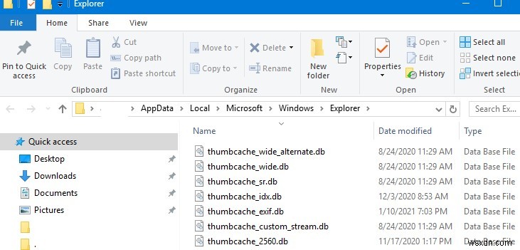 Windows의 네트워크 폴더에서 Thumbs.db 파일을 비활성화/제거하는 방법은 무엇입니까? 