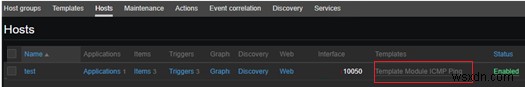 Zabbix – 간단한 ICMP 핑 검사 