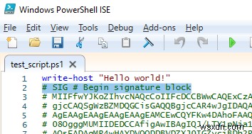 코드 서명 인증서로 PowerShell 스크립트(PS1)에 어떻게 서명합니까? 