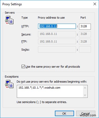 그룹 정책 기본 설정을 사용하여 Windows에서 프록시 설정 구성 