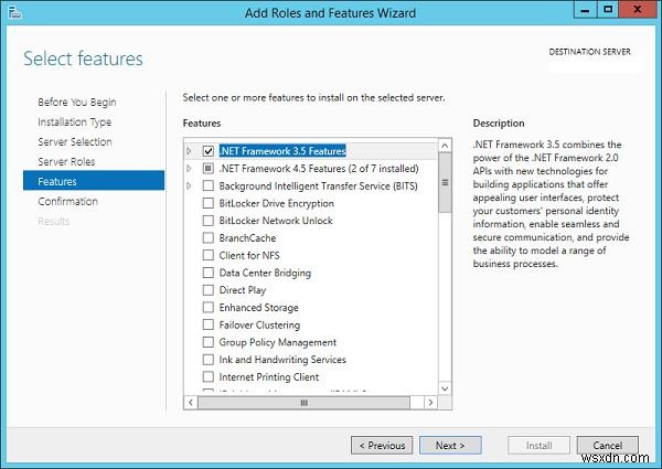 Windows Server 2012 R2에 .NET Framework 3.5를 설치하는 방법 