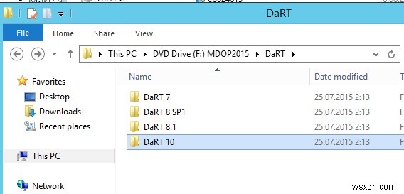 DaRT 10 복구 이미지를 만드는 방법 