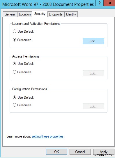 Windows의 DistributedCOM 오류 10016:응용 프로그램별 권한 설정이 로컬 활성화 권한을 부여하지 않음 