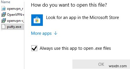 수정:Windows에서 실행 파일(.EXE)을 열 수 없음 
