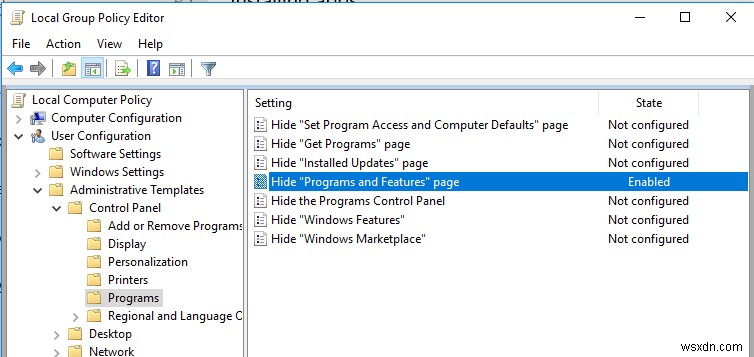 Windows 10 및 11에서 설치된 프로그램을 숨기는 방법은 무엇입니까? 