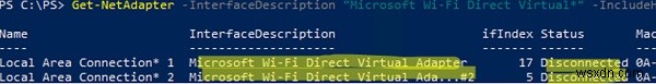 Windows에서 Microsoft Wi-Fi Direct 가상 어댑터를 비활성화하거나 제거하는 방법은 무엇입니까? 
