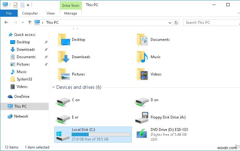 Windows 10 Compact OS:디스크 공간 줄이기 