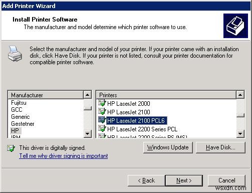 Windows 10 공유 프린터를 Windows XP에 연결할 수 없음 