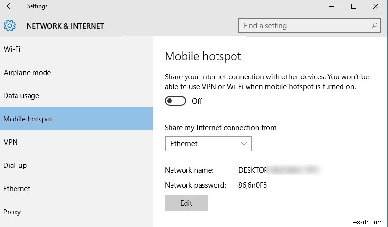 Windows 10 PC에서 Wi-Fi 핫스팟을 만드는 방법 