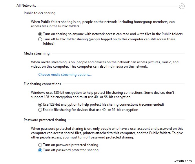 Windows 10에서 홈 그룹 없이 파일 및 프린터를 공유하는 방법은 무엇입니까? 