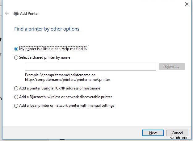 Windows 10에 호환되지 않는 프린터 드라이버 설치 