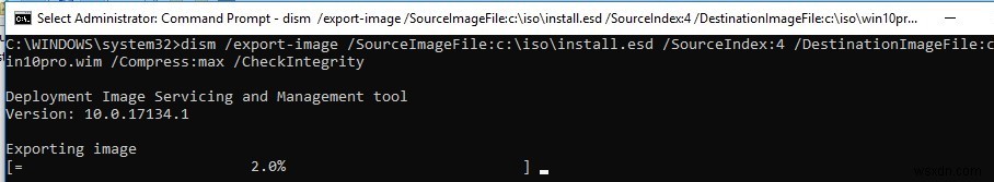 Windows 10에서 Install.ESD를 부팅 가능한 .ISO 이미지로 변환하는 방법 