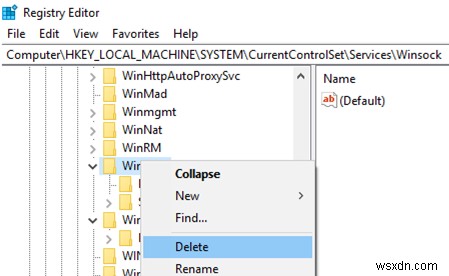 Windows 10 네트워크 프로토콜 오류:Windows 소켓 레지스트리 항목 누락 