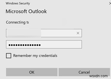 Outlook에서 자격 증명(사용자 이름 및 암호)을 계속 요구함 